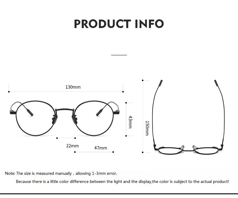 Aimee Unisex Full Rim Oval Round Titanium Eyeglasses 80806 Full Rim Aimee   