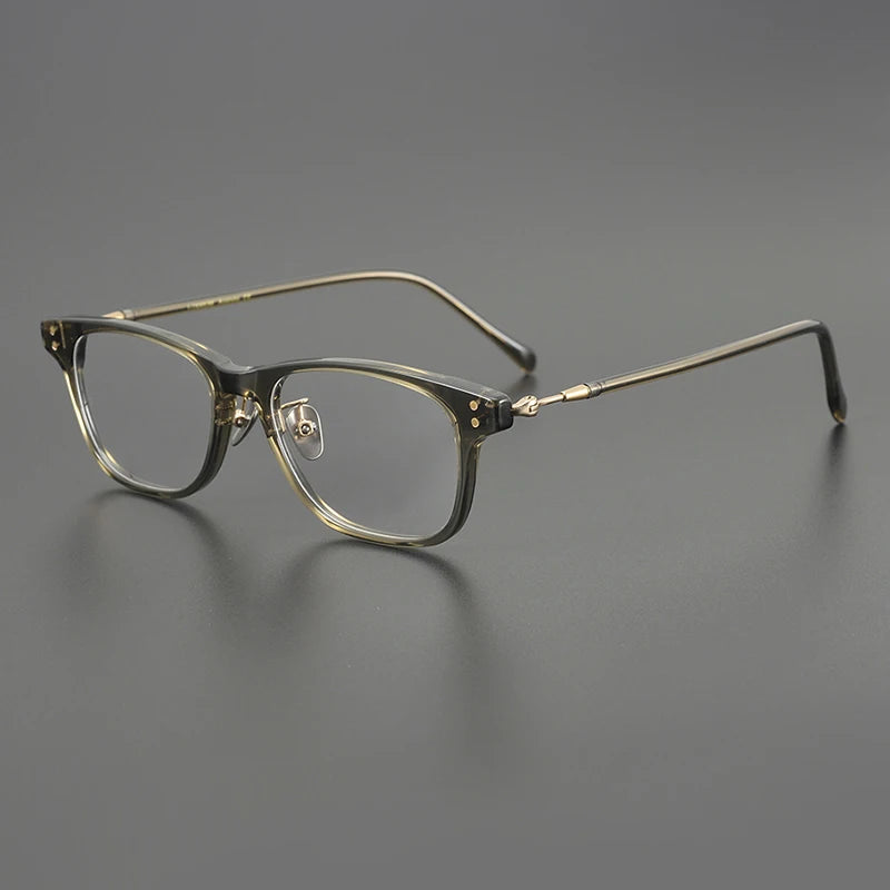 Nobler Unisex Full Rim Small Square Acetate Eyeglasses G625 Full Rim Nobler C12  