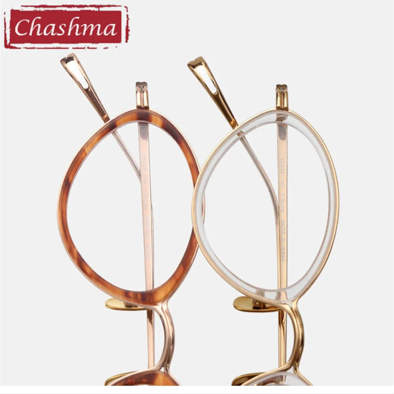 Chashma Women's Full Rim Oval Cat Eye Titanium Tr 90 Eyeglasses 770020