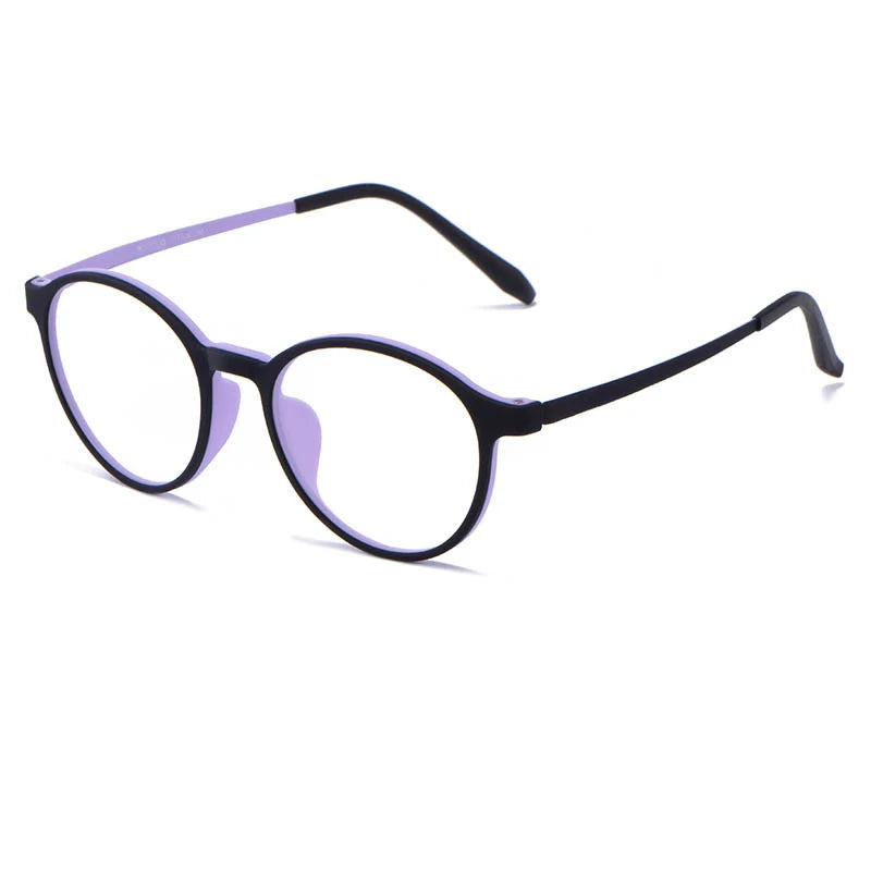 Momoja Women's Full Rim Round Tr 90 Rubber Alloy Eyeglasses 723050