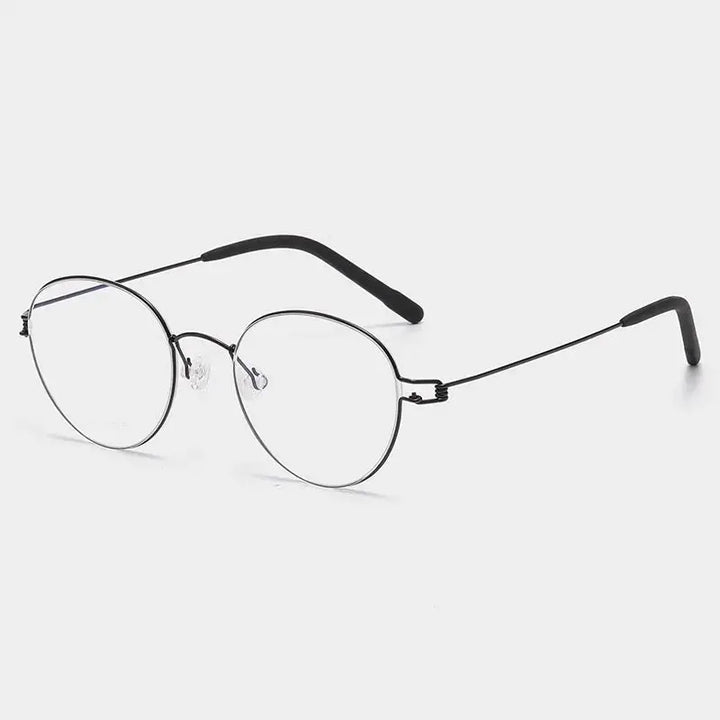 Bobbie 822000 Unisex 122mm Titanium Full Rim Oval Frames FuzWeb