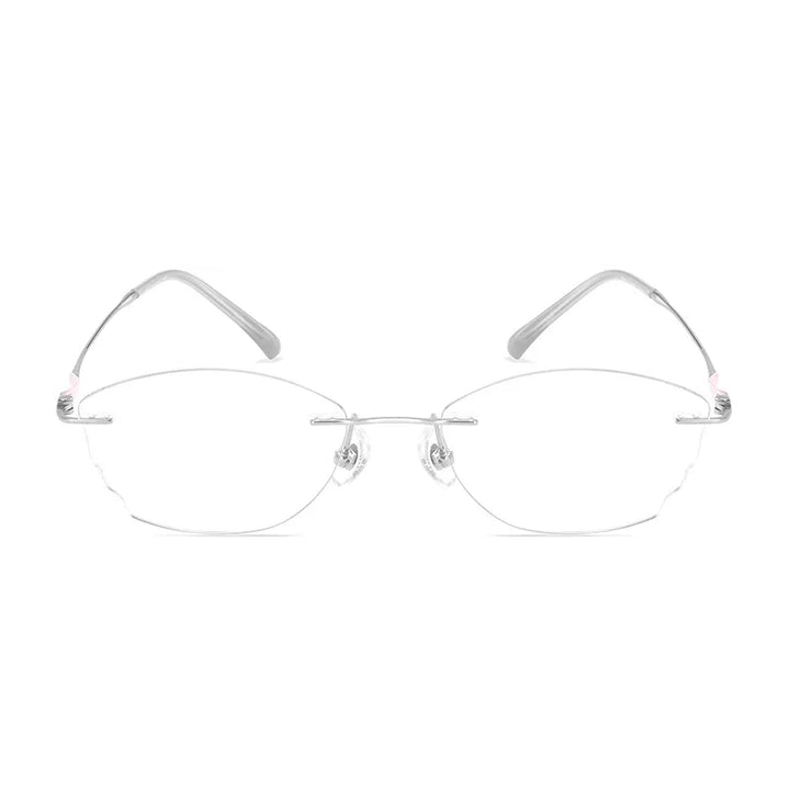Bclear Women Rimless Butterfly Titanium Eyeglasses MY-6052