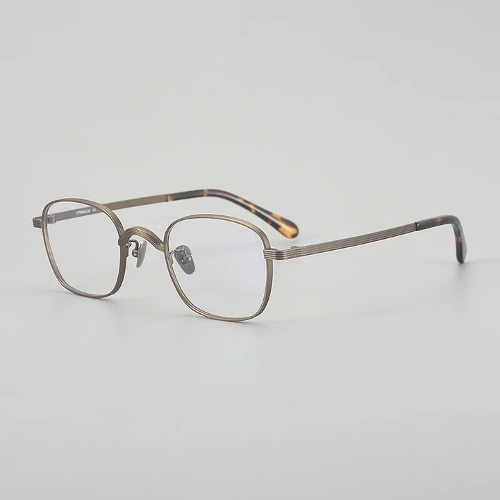 Muzz 117 men's small square IP titanium prescription eyeglasses — view 3