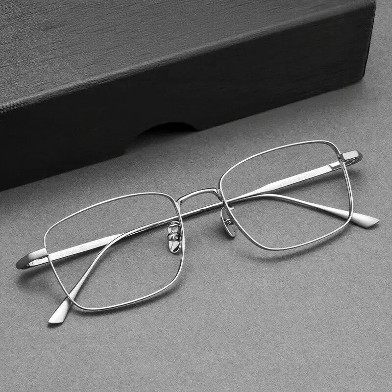 Gmei 385218 Womens Full Rim Polygon Square Titanium Frames — view 1 | Gmei Optical at FuzWeb