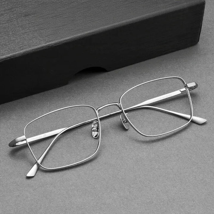Gmei 385218 Womens Full Rim Polygon Square Titanium Frames — view 1 | Gmei Optical at FuzWeb