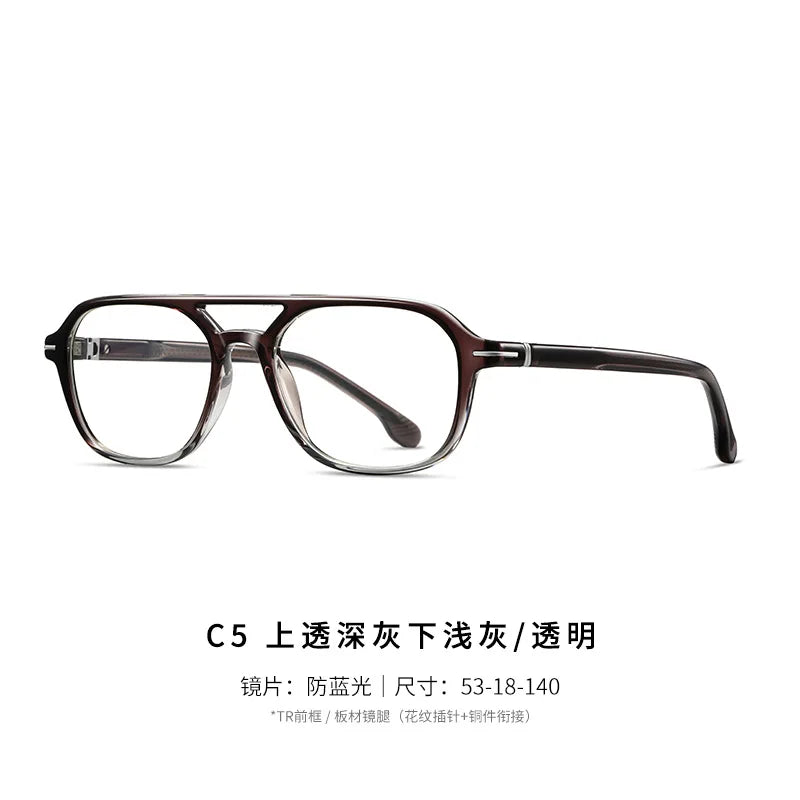 Reven Jate Unisex Full Rim Square Acetate Prescription Eyeglasses 32203 - view 7