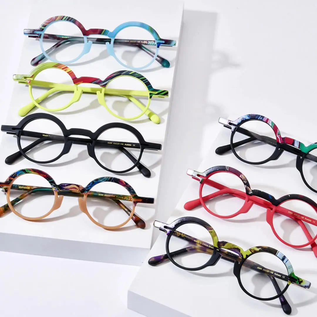 Nobler Women's Full Rim Round Oval Acetate Eyeglasses 319398