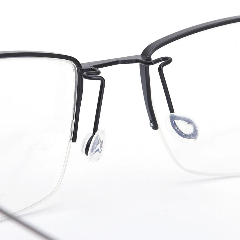 Muzz Four men's semi rim pure titanium prescription eyeglasses — view 7