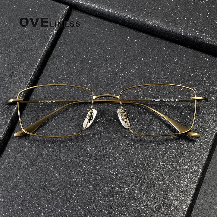 Oveliness Unisex Full Rim Square Titanium Eyeglasses 3175 Full Rim Oveliness   