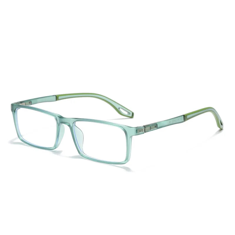 Kocolior Women's Full Rim Square Tr 90 Silicone  Alloy Eyeglasses 81308