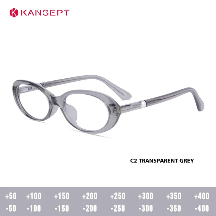 Kansepat Unisex Full Rim Oval Tr 90 Alloy Reading Glasses 77220