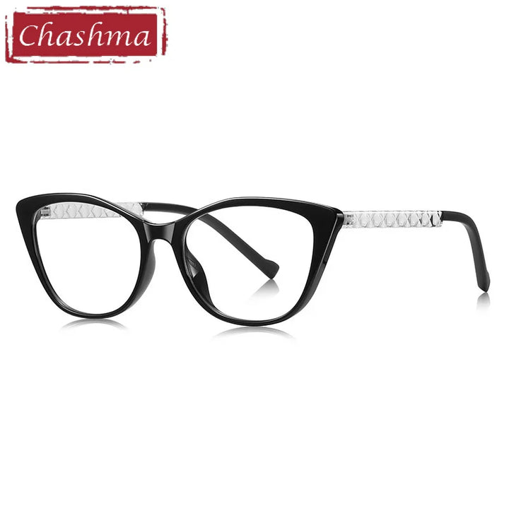Chashma Ottica Women's Full Rim Cat Eye Tr 90 Titanium Eyeglasses 474019