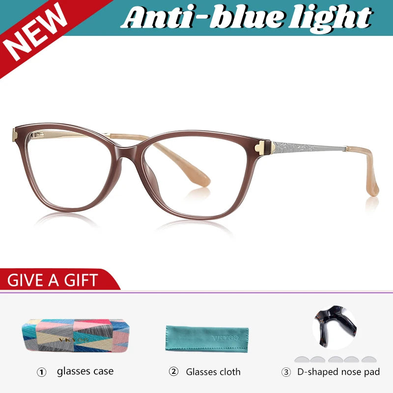 Vicky Women's Full Rim Square Cat Eye Reading Glasses 77231