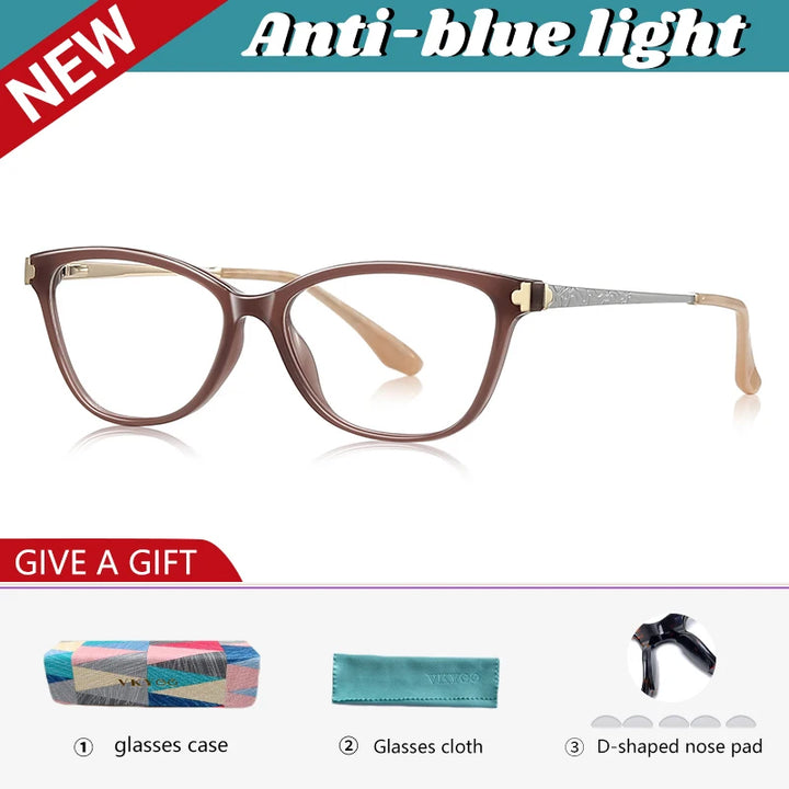 Vicky Women's Full Rim Square Cat Eye Reading Glasses 77231