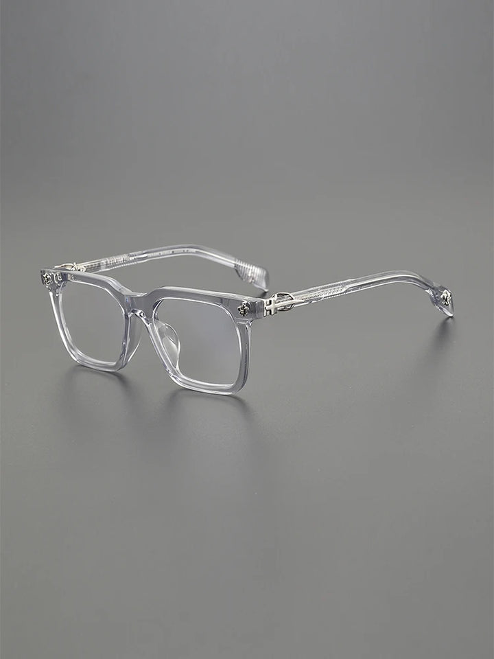 Nobler Unisex Full Rim Big Square Acetate Alloy Eyeglasses 8266 Full Rim Nobler   