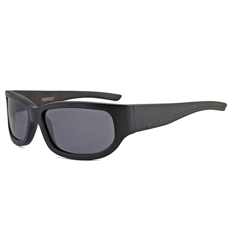 Hdcrafter Men's Full Rim Square Wood Polarized Sunglasses 56527 Sunglasses HdCrafter Sunglasses Black  