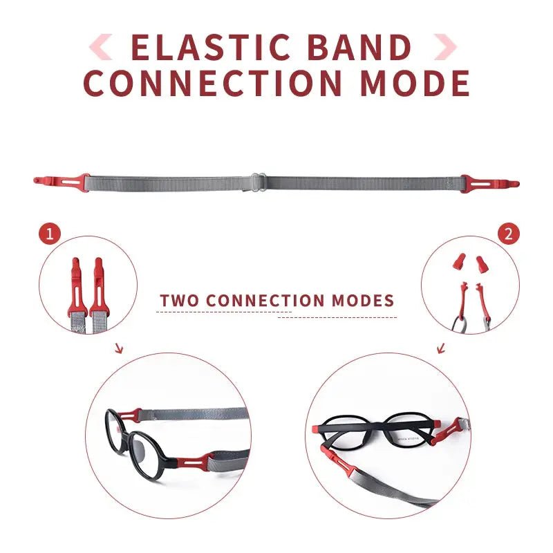 Secg Unisex Youth Full Rim Square Tr 90 Silicone Eyeglasses 5083 — view 4 | Secg at FuzWeb