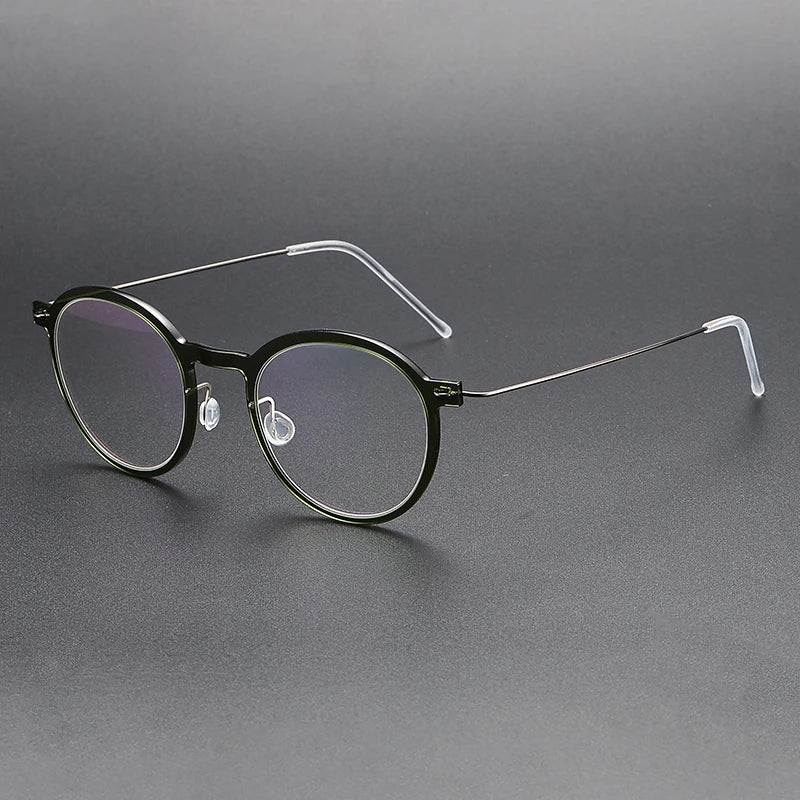 Bobbie Unisex Full Rim Round Acetate Eyeglasses 6586