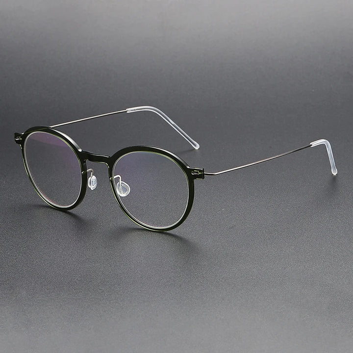 Bobbie Unisex Full Rim Round Acetate Eyeglasses 6586