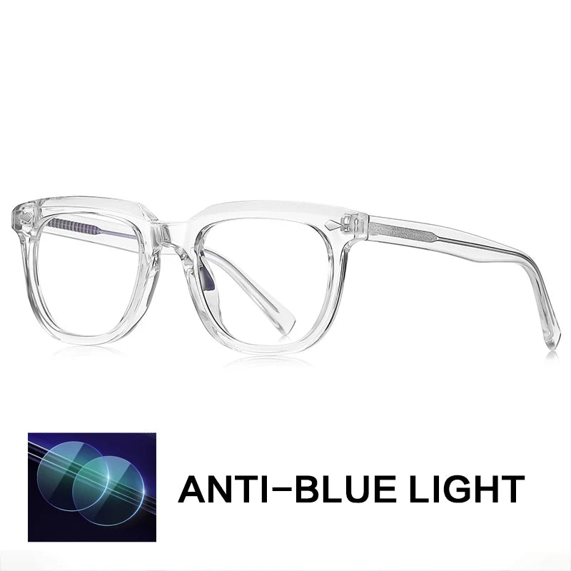 Gatenac Unisex Full Rim Square Tr 90 Titanium Reading Glasses Gxyj2121