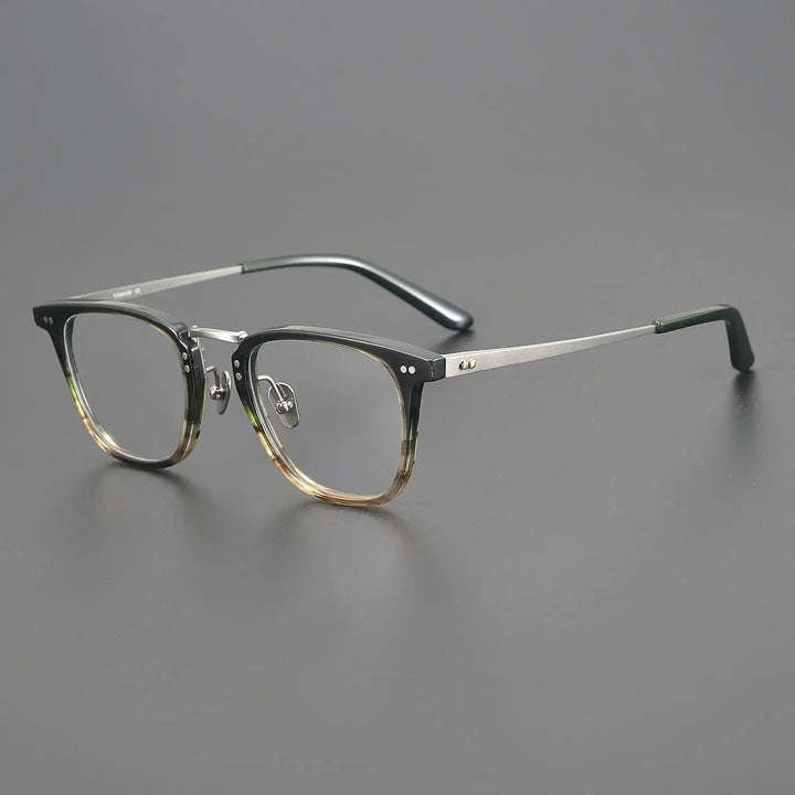 Bobbie 907200 Unisex 138mm Full Rim Square Oval Titanium Frames FuzWeb