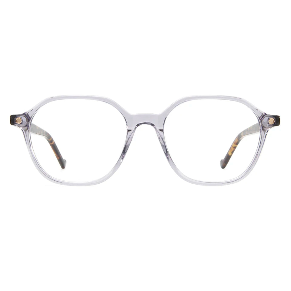 Esnbie Unisex Full Rim Square Polygon Acetate Eyeglasses 62023 Full Rim Esnbie   