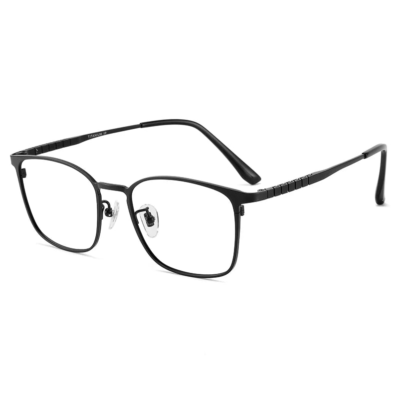 Bclear Women's Full Rim Square Titanium Eyeglasses 85005