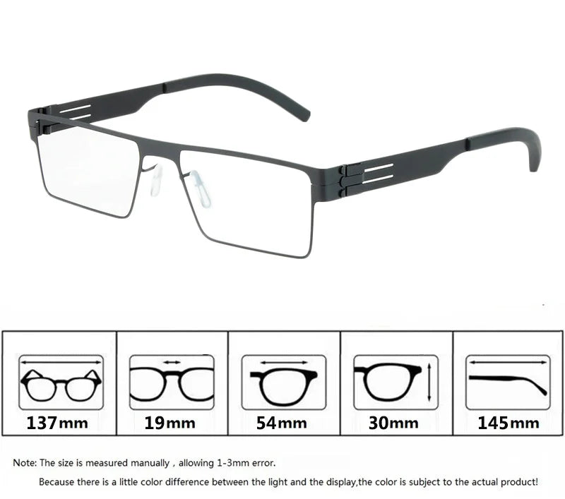 Aimee Women's Full Rim Square Brow Line Steel Eyeglasses 77004