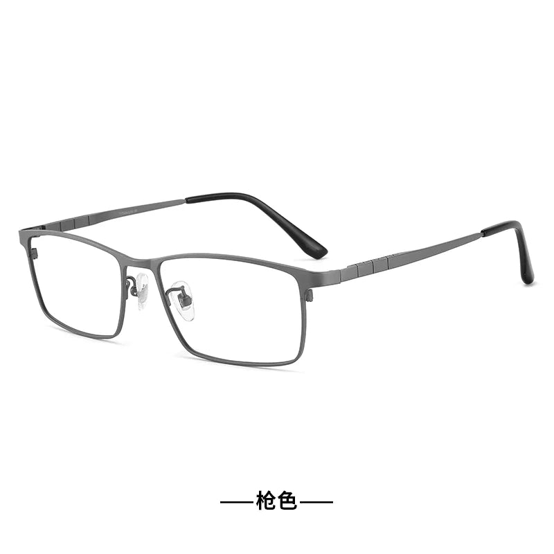 Reven Jate Unisex Full Rim Square Brow Line Titanium Eyeglasses 65023