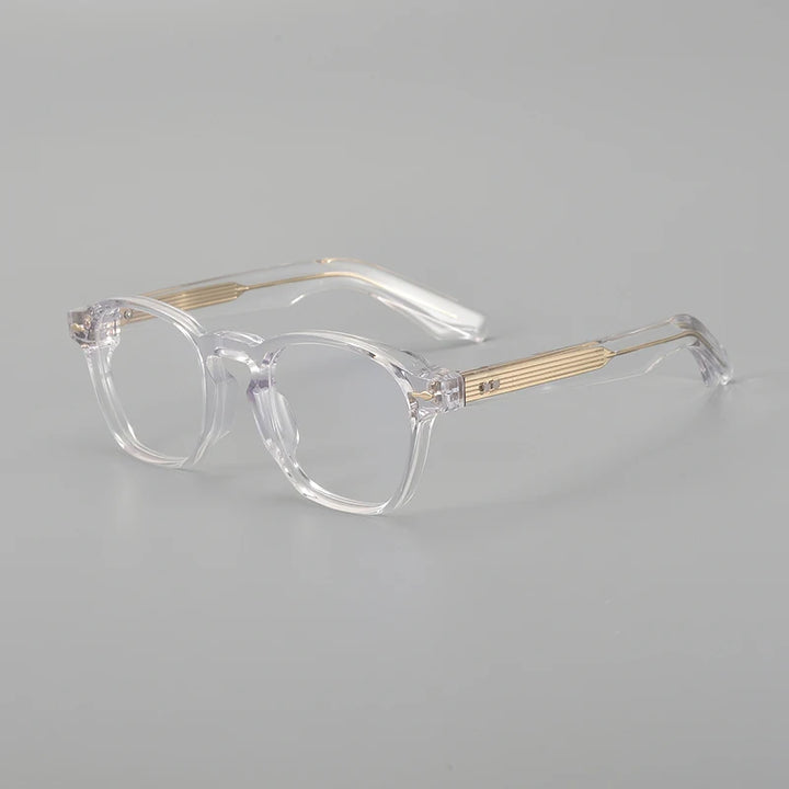 Muzz Men's Full Rim Square Thick Acetate Eyeglasses 921495
