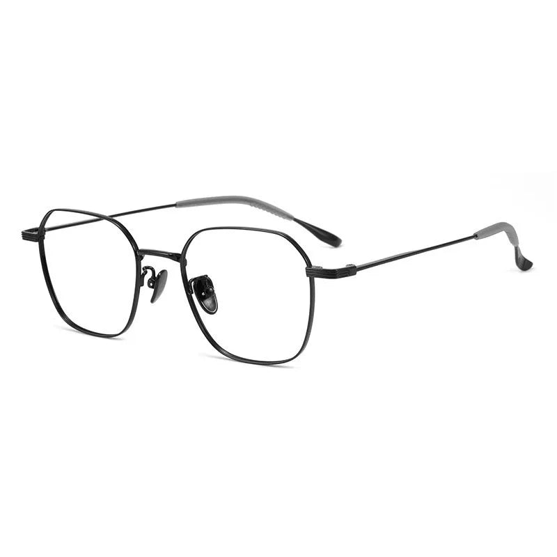 Summer Flower Women's Full Rim Hexagon Titanium Eyeglasses 81249