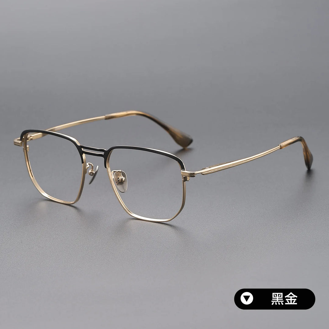Bclear Unisex Full Rim Square Titanium Eyeglasses SM-DTX-153