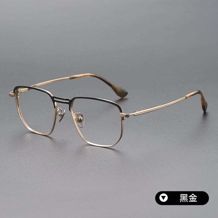 Bclear Unisex Full Rim Square Titanium Eyeglasses SM-DTX-153