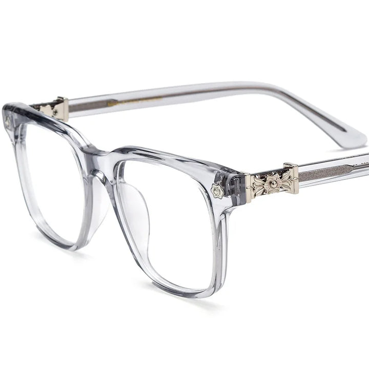 Nobler Women's Full Rim Brow Line Square Acetate Eyeglasses 19395