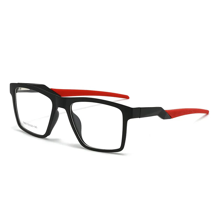 Muzz 78090 men's square ultra-light TR-90 prescription eyeglasses — view 8