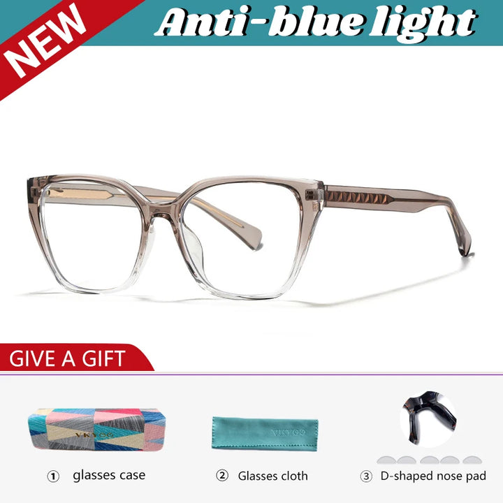 Vicky Women's Full Rim Square Alloy Tr 90 Reading Glasses 727017