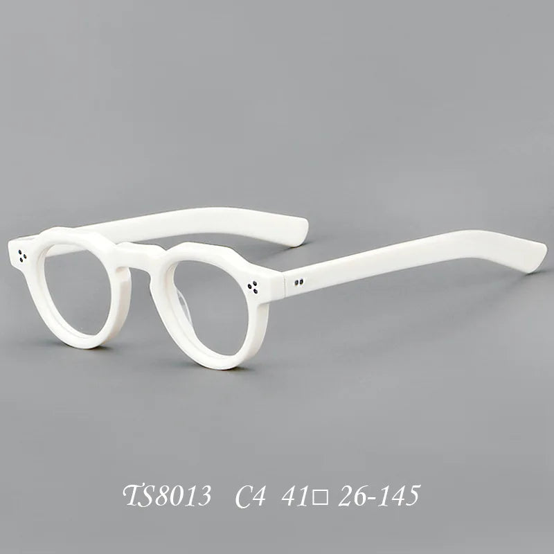 Bclear Women's Full Rim Flat Top Round Thick Acetate Eyeglasses 918013
