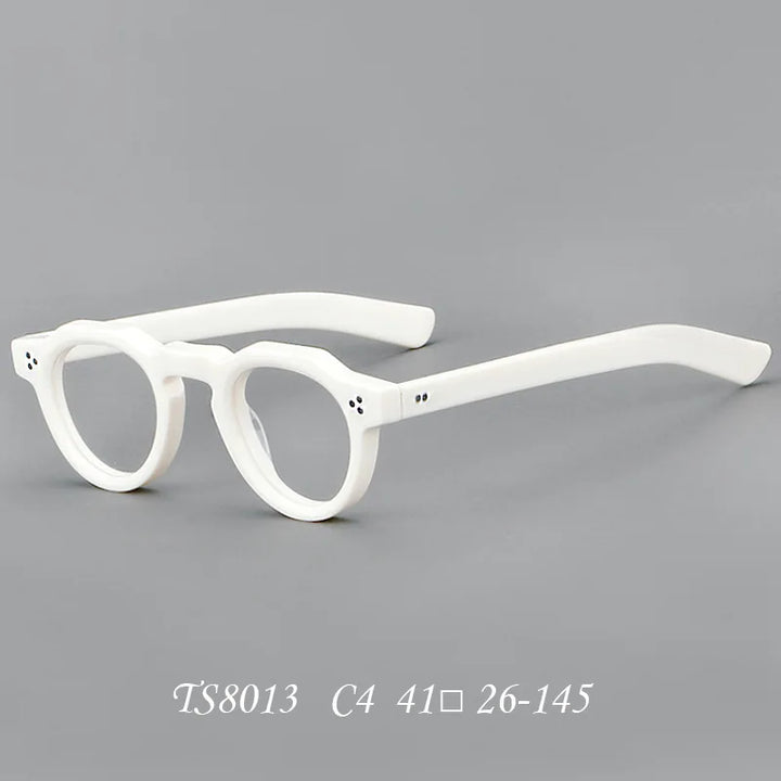 Bclear Women's Full Rim Flat Top Round Thick Acetate Eyeglasses 918013