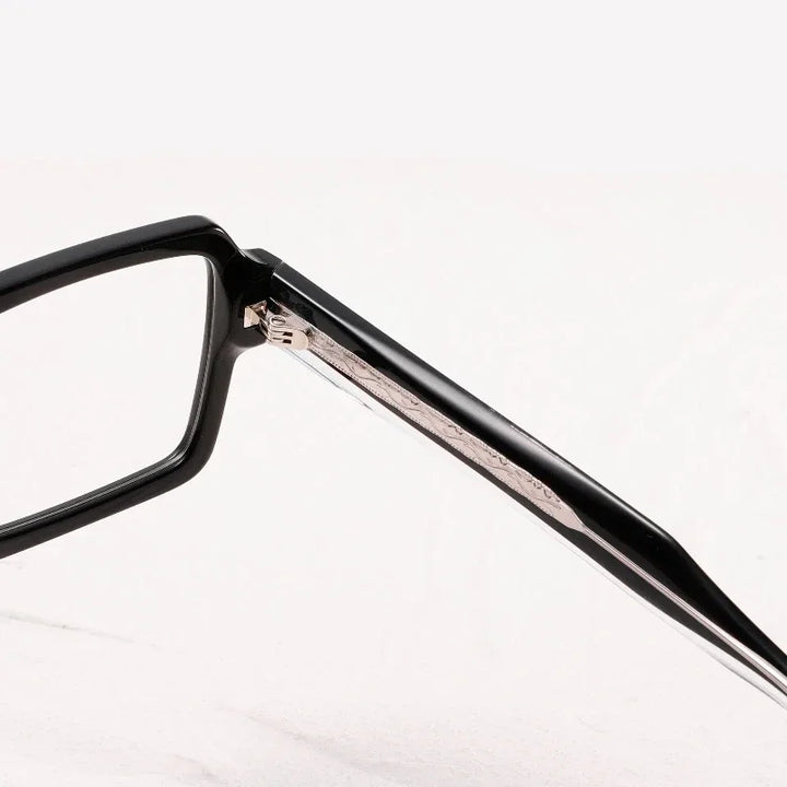 Aror Unisex Full Rim Brow Line Square Acetate Eyeglasses 942781