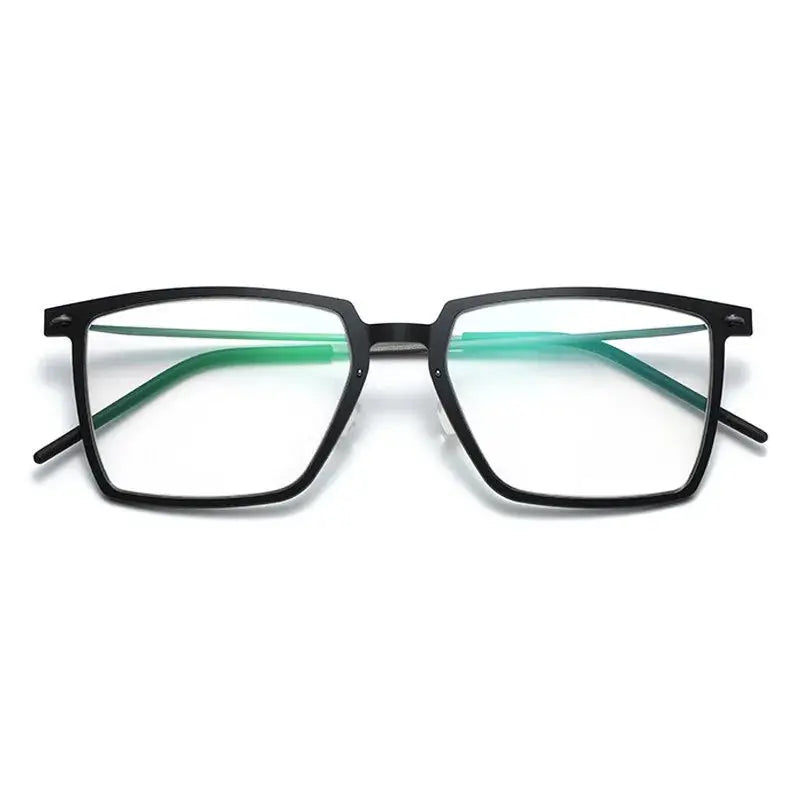 Bobbie Mens Full Rim Rectangle Titanium Eyeglasses 657700 — view 1 | Bobbie at FuzWeb