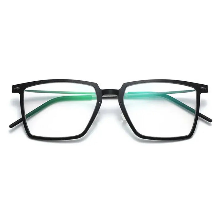 Bobbie Mens Full Rim Rectangle Titanium Eyeglasses 657700 — view 1 | Bobbie at FuzWeb