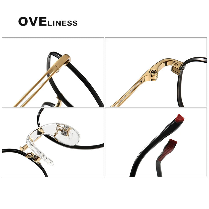 Oveliness Unisex Youth's Full Rim Oval Titanium Eyeglasses  O80942 Full Rim Oveliness   