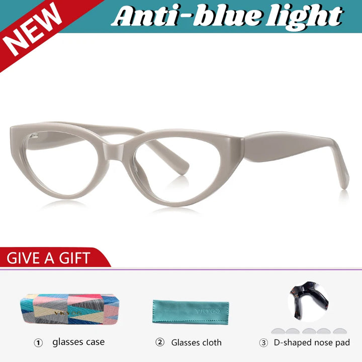Vicky Women's Full Rim Big Cat Eye Tr 90 Titanium Reading Glasses