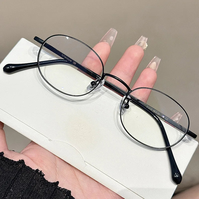 Zirosat Women's Full Rim Oval Round Alloy Eyeglasses 91312
