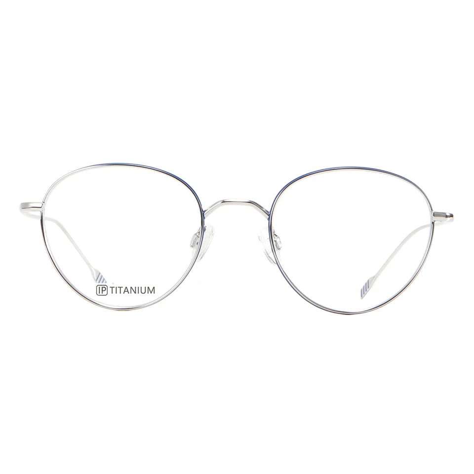 Esnbie Unisex Full Rim Round Oval Titanium Eyeglasses 22026 Full Rim Esnbie   