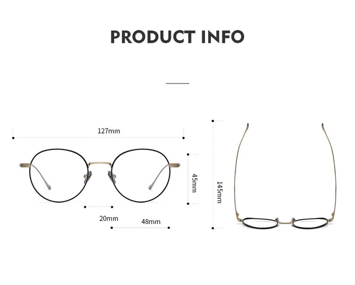 Bobbie Women's Full Rim Oval Round Titanium Eyeglasses 452048