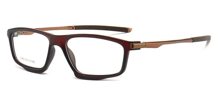 Muzz 58520 men's rectangle sports TR-90 prescription eyeglasses — view 6