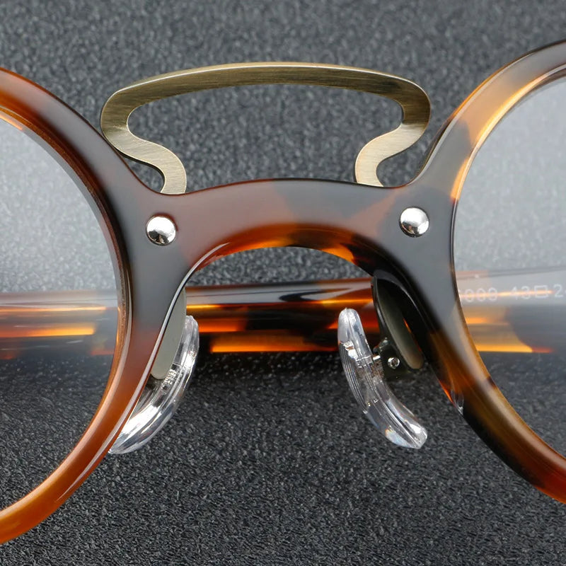 Cubojue Unisex Full Rim Double Bridge Small Round Plastic Reading Glasses 86009 Reading Glasses Cubojue   