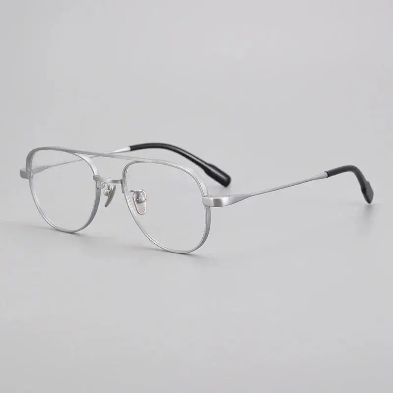 Aror Women's Full Rim Oval Double Bridge Titanium Eyeglasses 491217.