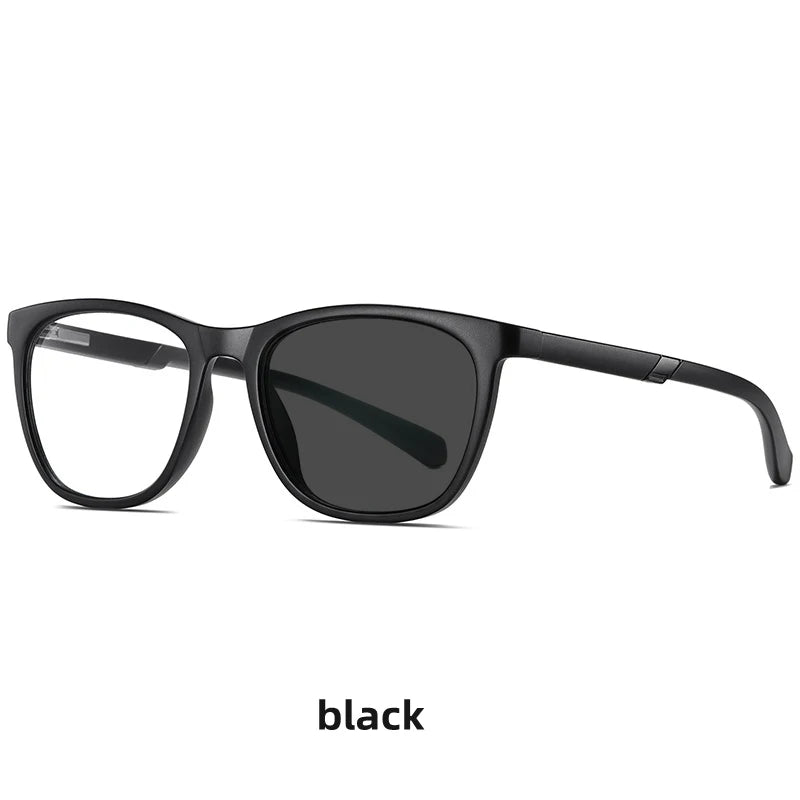 Kocolior Unisex Full Rim Square Tr 90 Hyperopic Reading Glasses 2310 Reading Glasses Kocolior Photochromic Black 0 